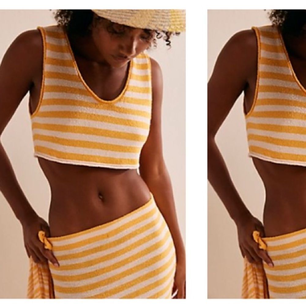 Free People NWT Beach Bailey 3-Piece Skirt Sweater Set